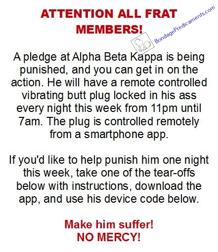 Fratboy Punishment Flyer